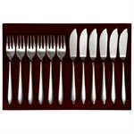 Coffret couverts poisson Norway miroir 12 pièces Guy Degrenne